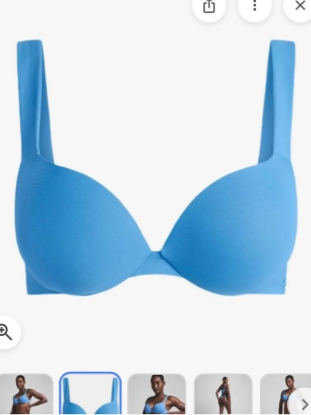 SKIMS Ultimate Push-Up Bikini Top color tide size 13